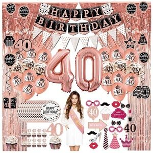 40th Birthday Party Decoration Set
